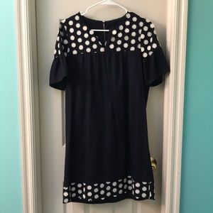 J.Crew bell sleeve polka dot dress